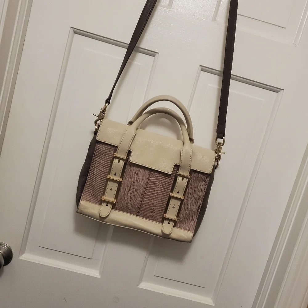Botkier Eden Embossed Satchel/Shoulder Bag Leather Classic